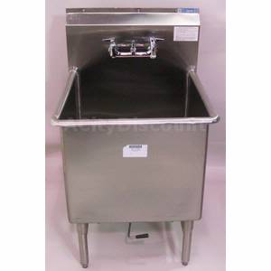 Used Load King Commercial Kitchen Single Comp S/S Veggie Prep Wash Sink