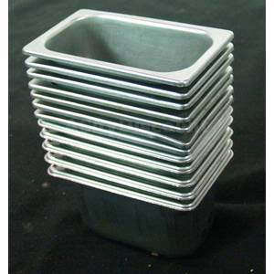 Used Commercial Stainless Steel 1/9 Pans (12 Total)