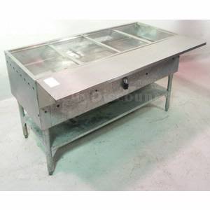 Used Commercial Gas 58" Buffet Equipment Steam Table 