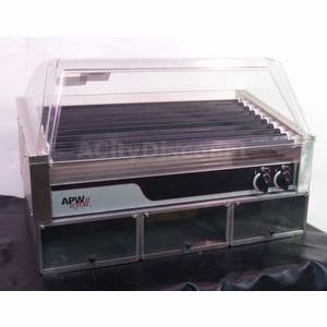Used APW Wyott HRS-50S / SG-50 / BC-50 Concession Counter Top Hot Dog Roller Cooker Grill 