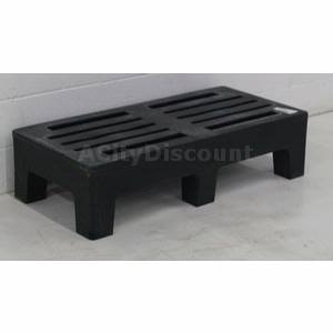 Used Poly-Might Commercial PolyMight Plastic Dunnage Rack 47" x 22" x 11.75"