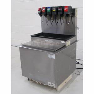 Used Cornelius-Beverage CB2323A 6 Head Drop In Soda Fountain Beverage Dispenser W/ Ice Bin
