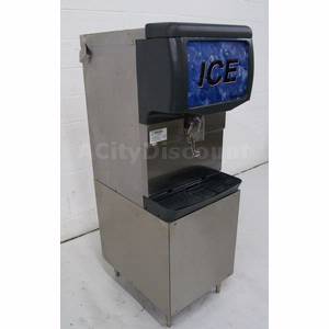 Used Scotsman ID150B-1A 150 lb Commercial Ice Dispenser w/ Stand - Cube Style Ice 