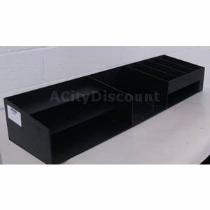 Used Plastic Server Station Condiment Organizer Holder