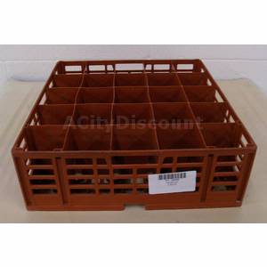 Used Raburn Products Red Commercial 25 Glass Stackable Rack Dishwasher
