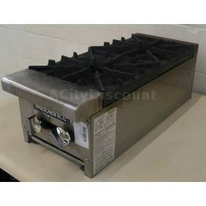 Used Radiance TAHP-12-2 2 Burner Nat Gas Counter Top Hotplate