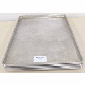 Used 6ea Aluminum Bakery Kitchen Full Size Sheet Pans