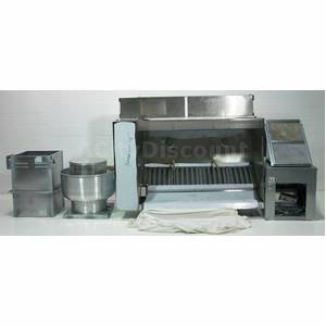 Pre-Owned Captive-Aire Systems, Inc. 4530-ND 6.5Ft Grease Exhaust Hood Package