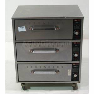 Used Hatco HDW-3 3 Drawer Bun Bread Kitchen Food Warmer Hold Cabinet 