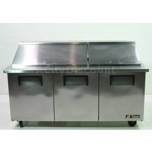 Used True TSSU-72-30M-B-ST 19 Cu.Ft Commercial Deli Sandwich Salad Food Prep Cooler 