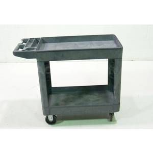 Used Rubbermaid 4500-88 Plastic Restaurant Utility Work Bus Transport Cart