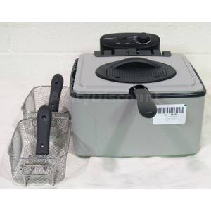 Used Household Electric Double Basket Cool Touch Deep Fryer
