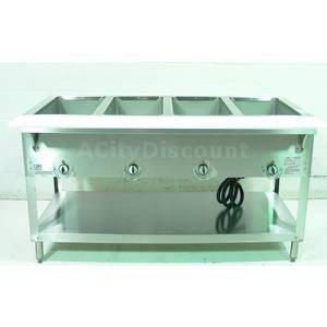Used Duke Manufacturing E304-M Commercial Kitchen 4 Well Steam Buffet Service Table