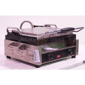 Used Grindmaster-Cecilware SG-1LG-120 Restaurant Panini Ribbed Plate Sandwich Grill
