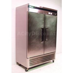 Used Turbo Air TSF-49SD Stainless 49 Cu. Ft. Reach-In 2 Solid Door Storage Freezer