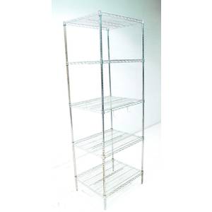 Used Advance Tabco 5 Tier Wired Shelving Storage Rack 30" x 24"