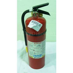 Used Restaurant Kitchen Red Dry Chemical Fire Extinguisher