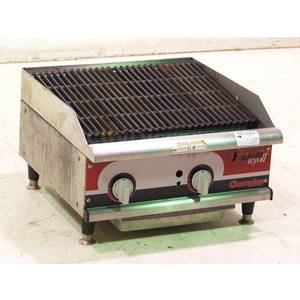 Used APW Wyott GCRB-24IS Champion 24" Countertop Char Rock Charbroiler
