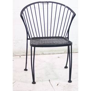 Used Outdoor Dining Patio Seating Black Metal Chair