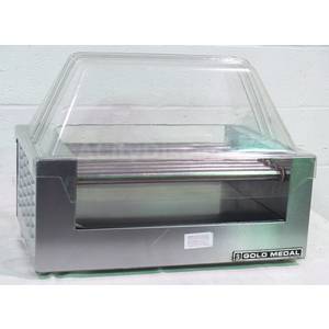 Used Gold Medal Products 8023 Hot Dog Roller Grill w. Sneeze Guard 