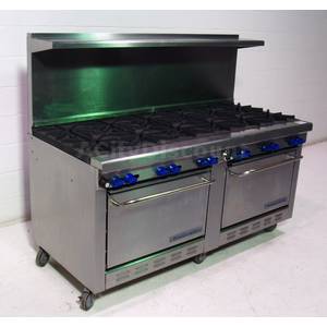Used Montague G2626-12 12 Eye Range w/ Double Standard Oven