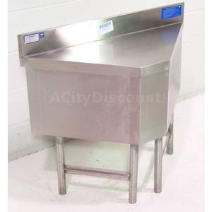 Used Stainless Corner Work Table Equipment Stand 