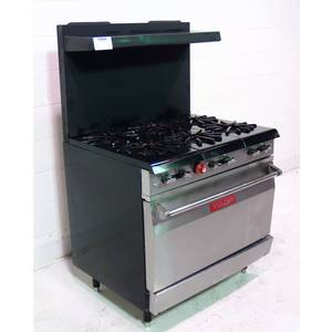 Used Vulcan 36L77R Gas Range with Oven Base - 36in