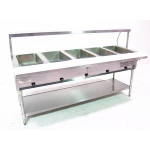 Used Eagle Group SHT5-NG 5 Well Gas Hot Food Serving Table