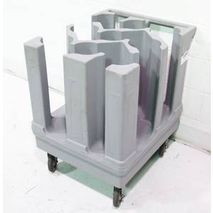 Used Lakeside Poker Chip Dish Dolly - Hold 240 Dishes Max 