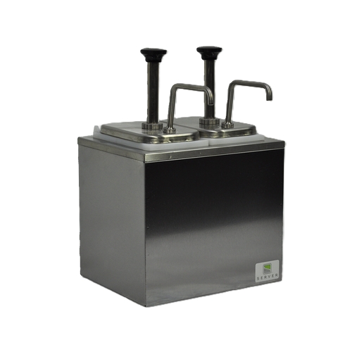 Server 82910 SR-2 SERVING STATION, (2) JARS & STAINLESS STEEL PUMPS
