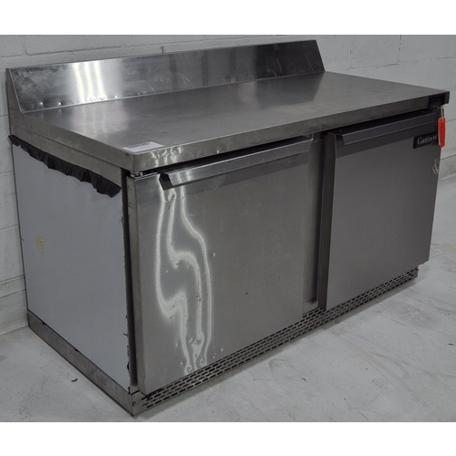 Used Continental Refrigerator SWF60-BS 60" Stainless Work Top Prep Freezer