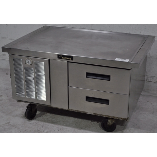 Used Delfield 2939C 44in Two Drawer Refrigerated Chef Base Equipment Stand