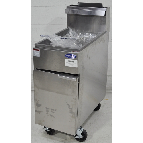 Used Atosa ATFS-40 - Scratch & Dent - CookRite 40 lb Heavy Duty Gas Fryer w/ 3 Burners