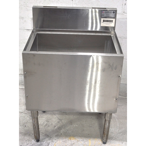 Used Krowne Metal KR19-24-10 24"W Insulated Ice Bin 19" Deep w/12" Bin Depth W/Cold Plate