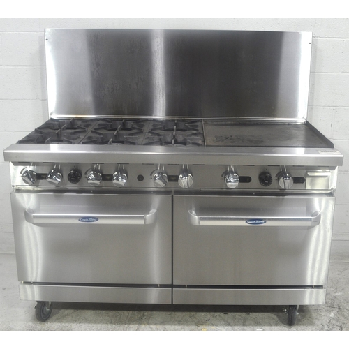 Used Atosa ATO-6B24G CookRite 60" (6) Burner Gas Range w/24" Right Side Griddle