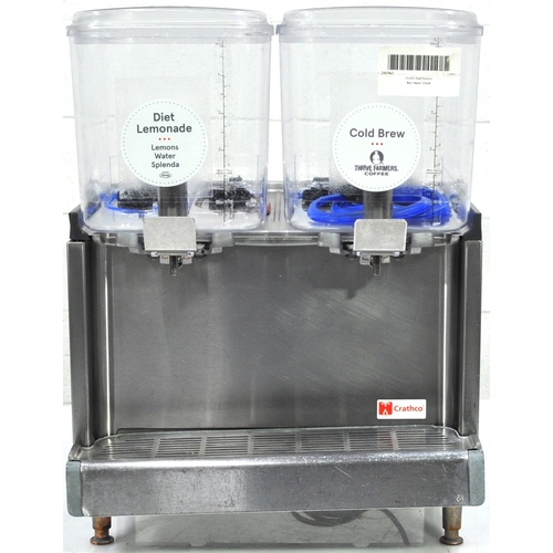 Used Grindmaster-Cecilware CS-4E/2D/3D-16 Commercial Refrigerated Drink Dispenser Two 5 Gallon Bowls