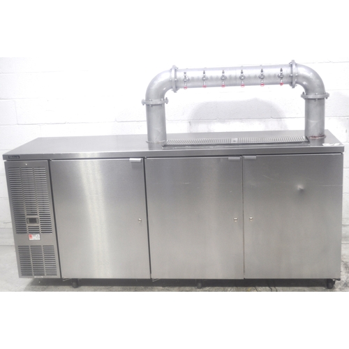 Used Perlick DDS84 84" Stainless Steel Direct Draw Beer Dispenser Refrigerator