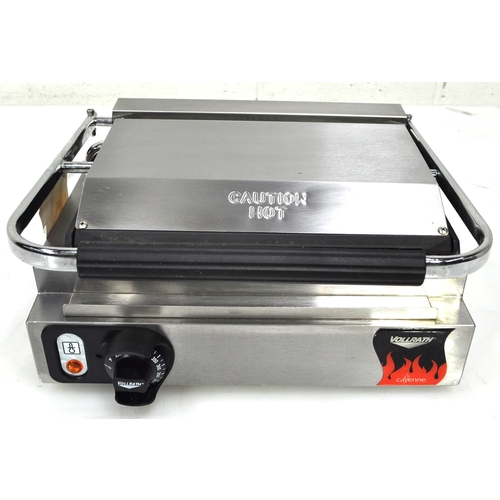 Used Vollrath TS17001 40794 Cayenne 16" x 9.5" Single Cast Iron Panini Grill Ribbe