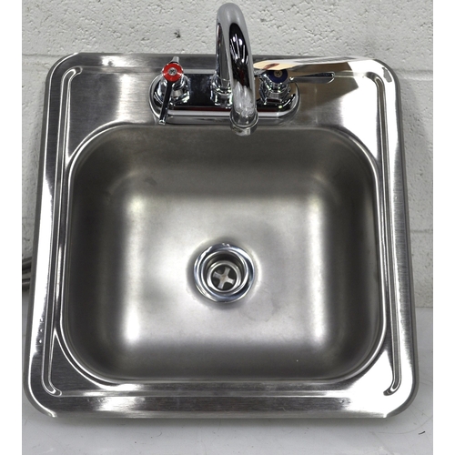 Used Drop-in Hand Sink With Gooseneck Spout Faucet