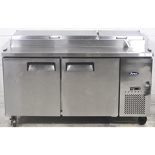 Used Atosa MPF8202 67" Double Section Refrigerated Pizza Prep Table