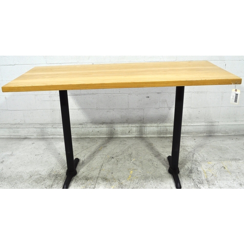 Used 30"x72" Rectangular Bar Height Table w/ Maple Wood Finish