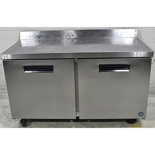 Used Hoshizaki CRMR60-W WR60A 17.55 cf 2 Door Reach-In Worktop Refrigerated Counfer