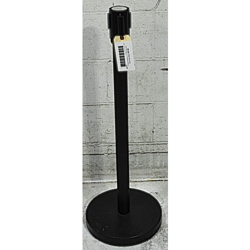 Used Update International RS-36BK 36" Black Stanchion w/ 6.5" Retractable Belt