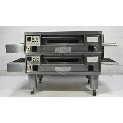 Used Middleby-Marshall PS570M / G Double Deck Pizza Conveyor Oven - 32" Belt
