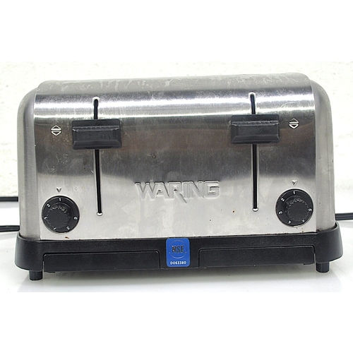 Used Waring WCT708 Slot Toaster w/ 4 Slice Capacity & 1 3/8"W Product Opening 