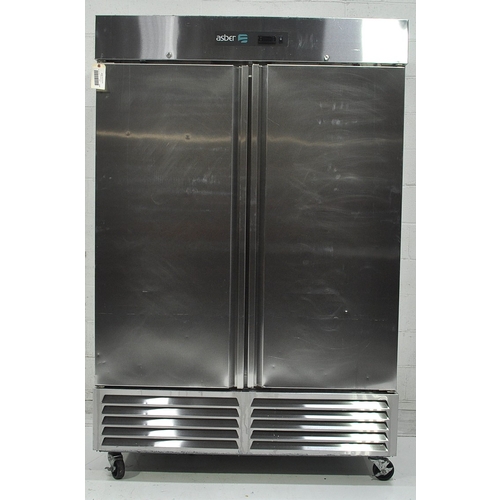 Used Asber ARF 49 HF Two-Section Solid Door Reach-In Freezer