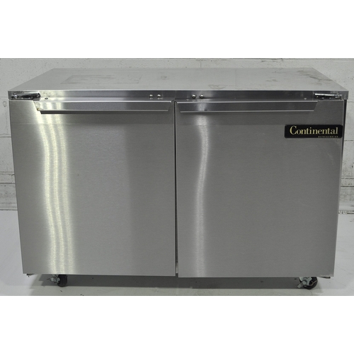 Used Continental Refrigerator DLUC48-SS 48in Two Door Undercounter Cooler
