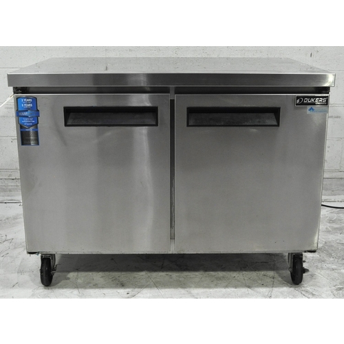 Used Dukers DUC48R Commercial 2 Door Undercounter Cooler