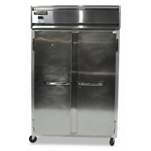 Used Continental Refrigerator DL2R Stainless Steel Designer Line Reach In Refrigerator