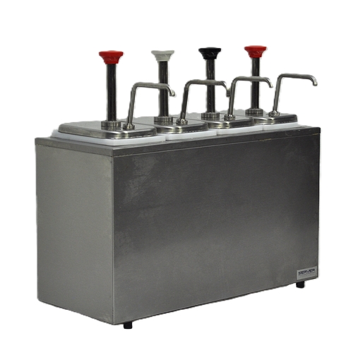 Used Server SB-4 Stainless Steel Countertop Pump Dispenser